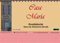 Casa rural Casa Mar�a. Guadalaviar, Teruel