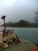 Esquina del Malecn de Petn con las Islas al fondo. Petn, Orense