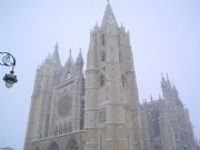 La nevada del 29 de enero de 2006. Catedral de Le�n