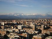 SIERRA DE MADRID DESDE LA TERRAZA DEL WINSOR TRES DIAS ANTES DE QUEMARSE