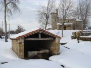Lavadero e Iglesia. San Vicente Villamezan, Burgos