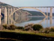 Viaducto Martin Gil embalse del Esla 