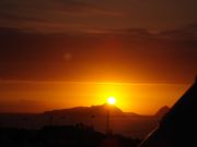 Posta do sol nas illas cies ria de vigo