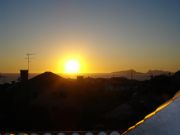 Posta do sol na ria de Vigo