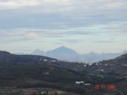 Vista del Teide desde la casa rural Pico de Osorio en Gran Canaria