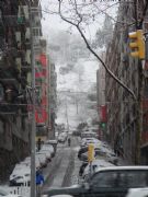 Nevando en Barcelona