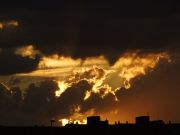 Puesta de Sol desde Palacio de los deportes de Ponferrada