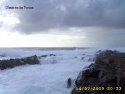 Mar embravecida en las furnas