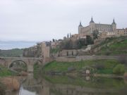El Alcazar desde el Tajo. Toledo, Castilla la Mancha