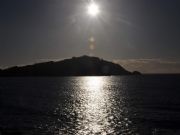 Posta do sol ria de vigo