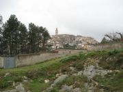 Vista de Bocairent desde el camino de Sant Antoni