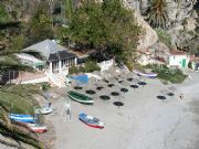 Una playa de Nerja. Nerja, M�laga