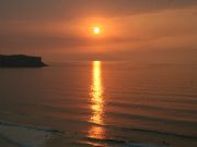 Puesta de sol en la Playa de Los Locos (Suances)
