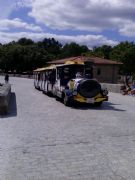 Tren en Puente Romano, Orense