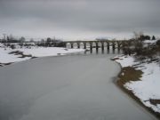 Pantano del Ebro helado. Arija, Burgos