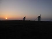 Gigantes. Empieza el da. Campo de Criptana, Ciudad Real