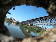 Puente de hierro de ferrocarril