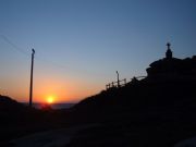 Puesta de sol en Queiruga. Ribeira, La Corua