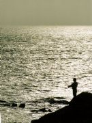 De pesca. Hernani, Guipúzcoa