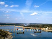 Construccin de un nuevo puente en Manzanal del Barco (Zamora) sobre el embalse del Esla