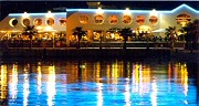 Vista nocturna del Puerto de Alicante