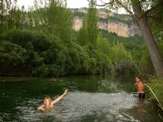 Peralejos y su piscina natural. Peralejos de las Truchas, Guadalajara