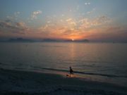 Posta do sol na Ria canido
