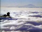 Roque Nublo y el Teide.