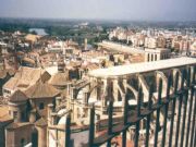 Vista de la Catedral de Tortosa desde el Parador. Tortosa, Tarragona