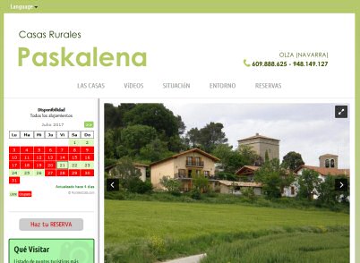 Casa rural Paskalena I y II. Olza, Navarra