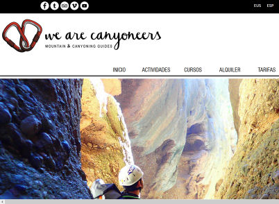 We are canyoneers. Boltaa, Huesca