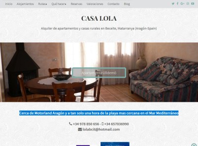 Apartamentos Casa Lola. Beceite, Teruel